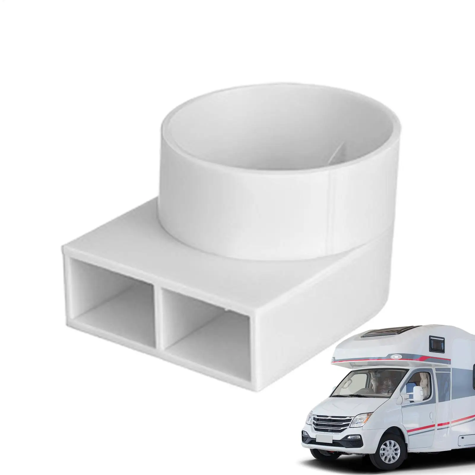 

Air Deflector For RV Outlet Adapter RV Heater Vent Adapter For Travel Trailer Camper Van Motorhome HVAC Outdoor