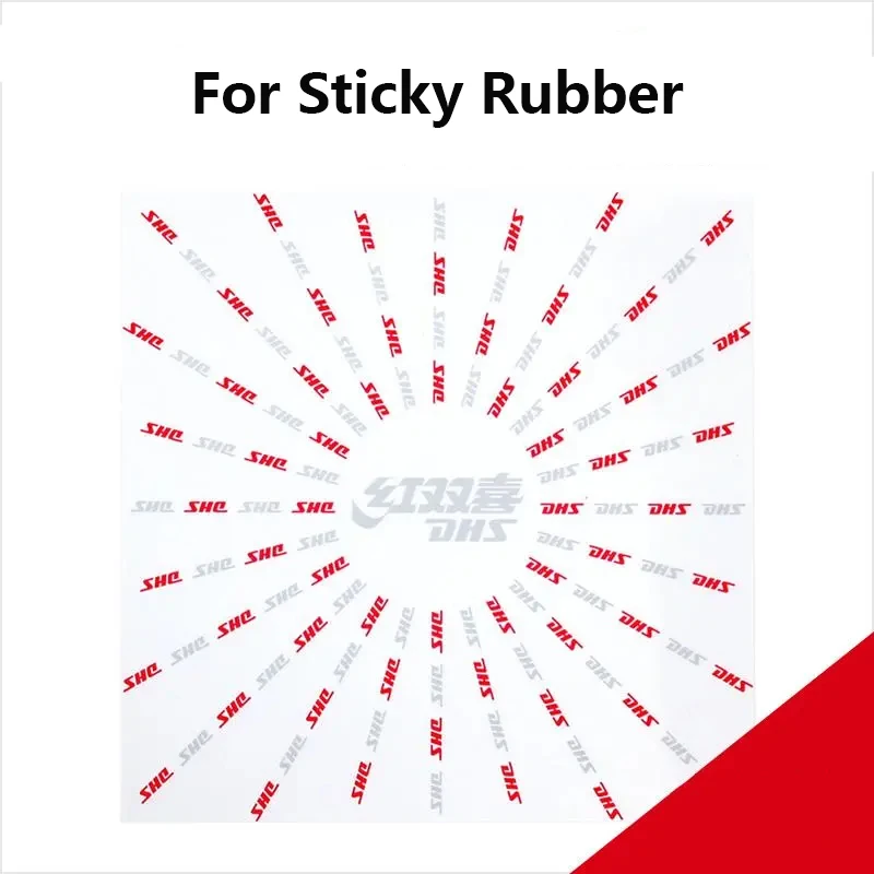 10PCS DHS Table Tennis Racket Protective Film For Sticky Non-sticky Transparent Ping Pong Bat Rubber Protector Accessories