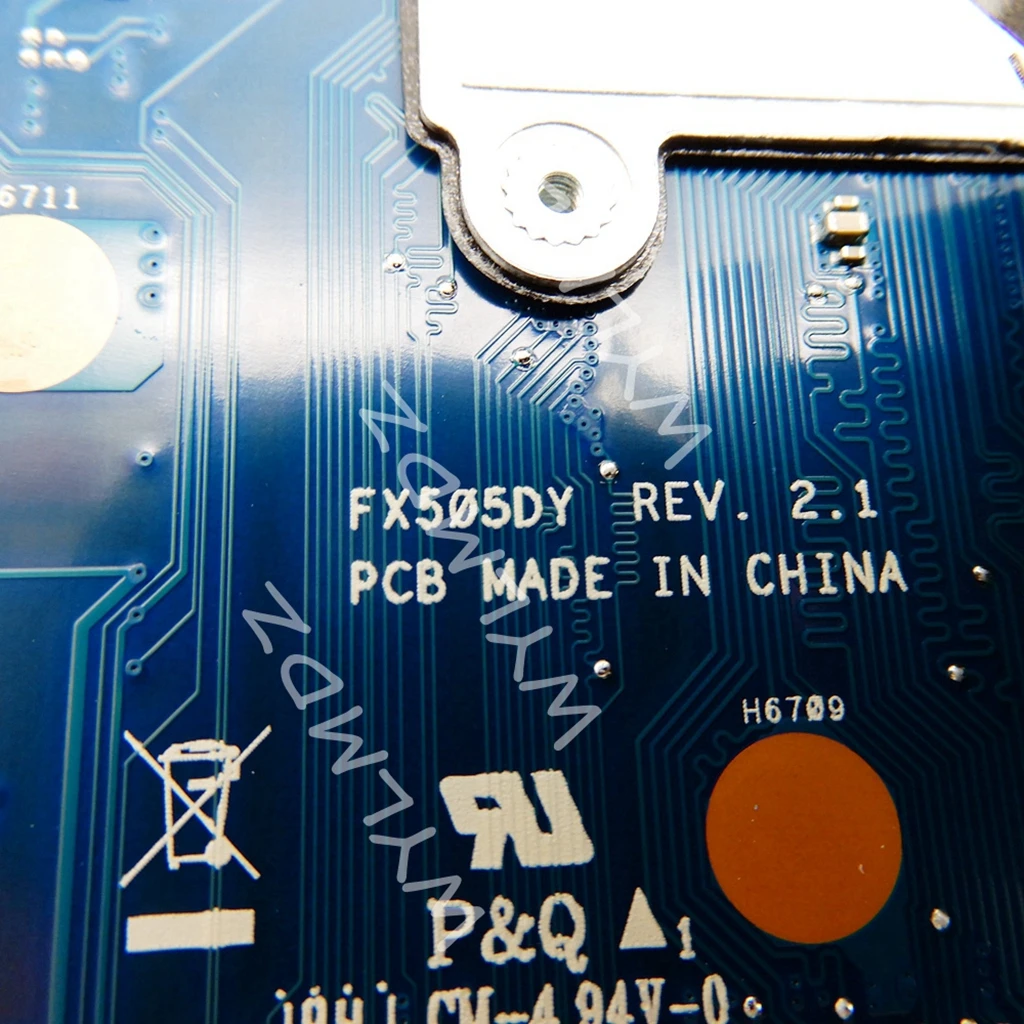 Imagem -06 - Placa-mãe do Portátil para Jogos Asus Tuf Fx505dy R53550h R7-3750h Cpu Rx560-v4g Fx95d Fx505d Fx505dy Fx705dy Fx95dy