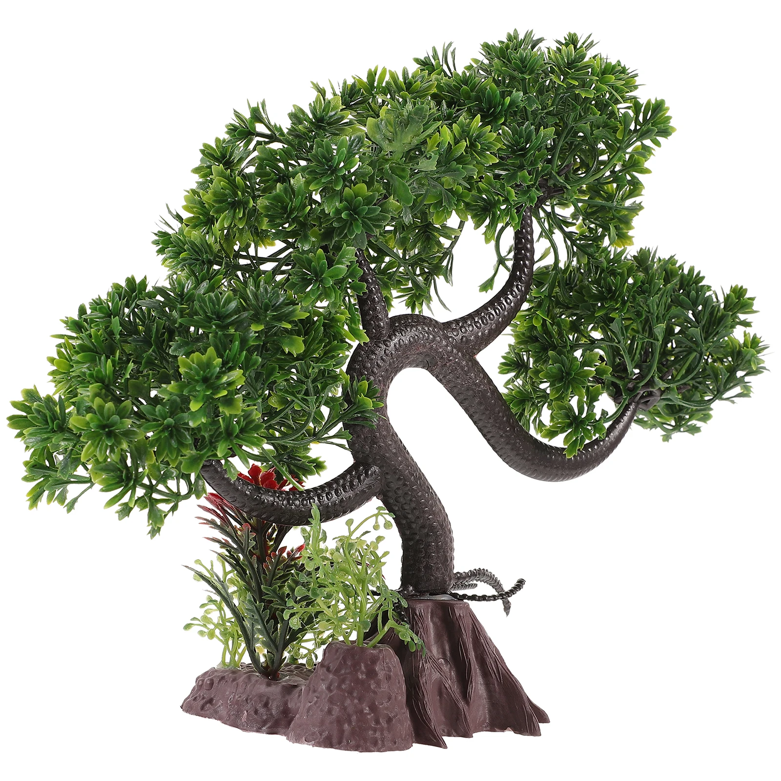 

Faux Tree Decoration for Fish Tank Aquarium 1Pc Simulated Plastic Aquatic Tree Model Decor Accessories Landscape Prop
