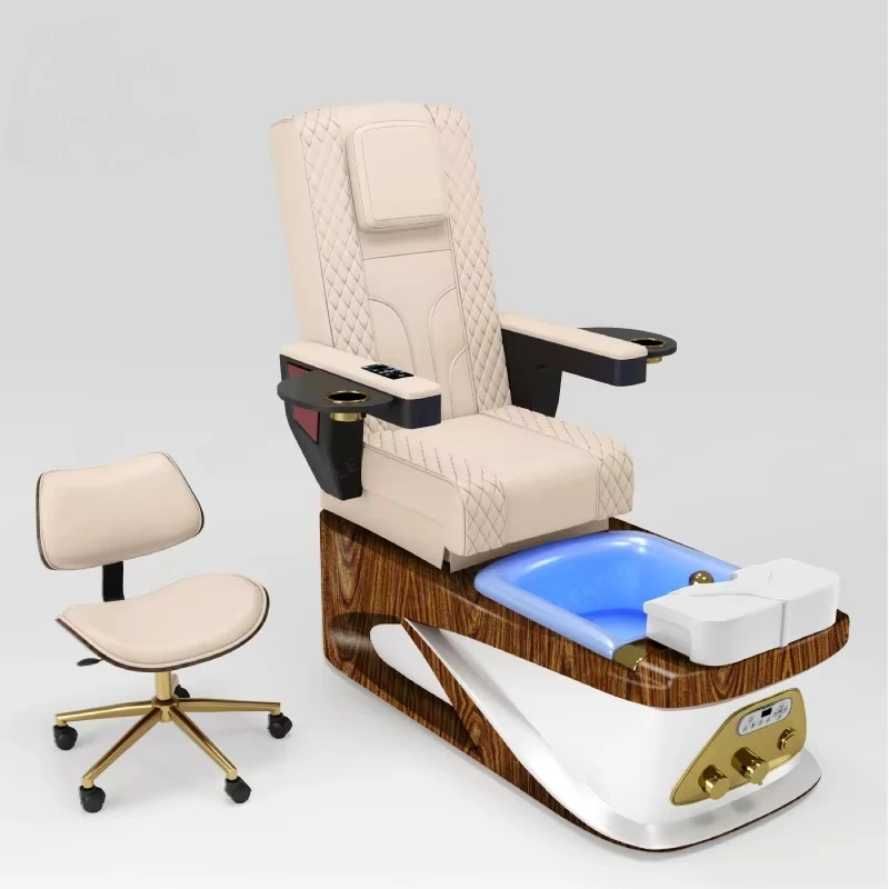 

Modern Nail Salon Equipment Electric Massage Foot Spa Chair Reclining Pedicure Chair with Jet Pump
