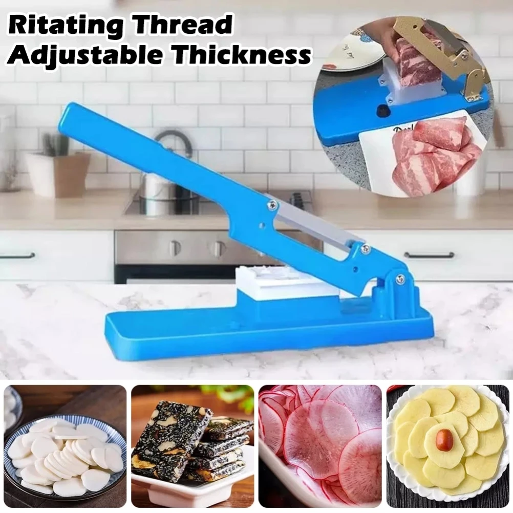 

Portable Table Cutting Slicers Multifunctional Manual Cutter Machine for Ejiao Rice Cake Kitchen Stainless Steel Slicer