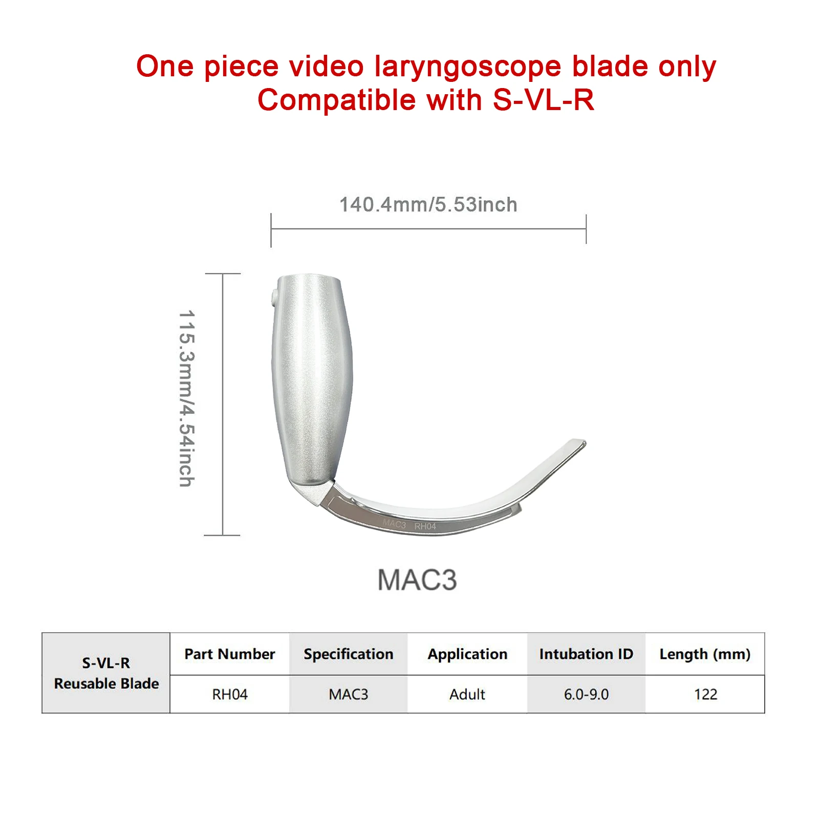 Sensorendo One Piece Video Laryngoscope  (DH01/MIL0/MIL1/MAC1/MAC2/MAC3/MAC4/D-Blade) Optional for Anesthesia Intubation