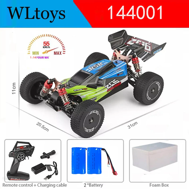 WLtoys 144010/144007 2.4G Racing RC Car 70 km/h Brushless Motor