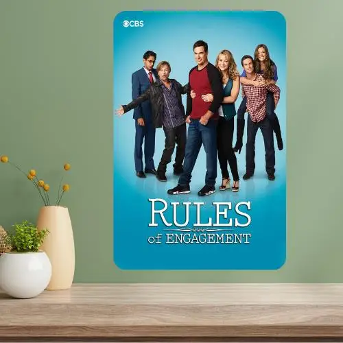 Rules of Engagement Classic TV Show Metal Poster Sign
