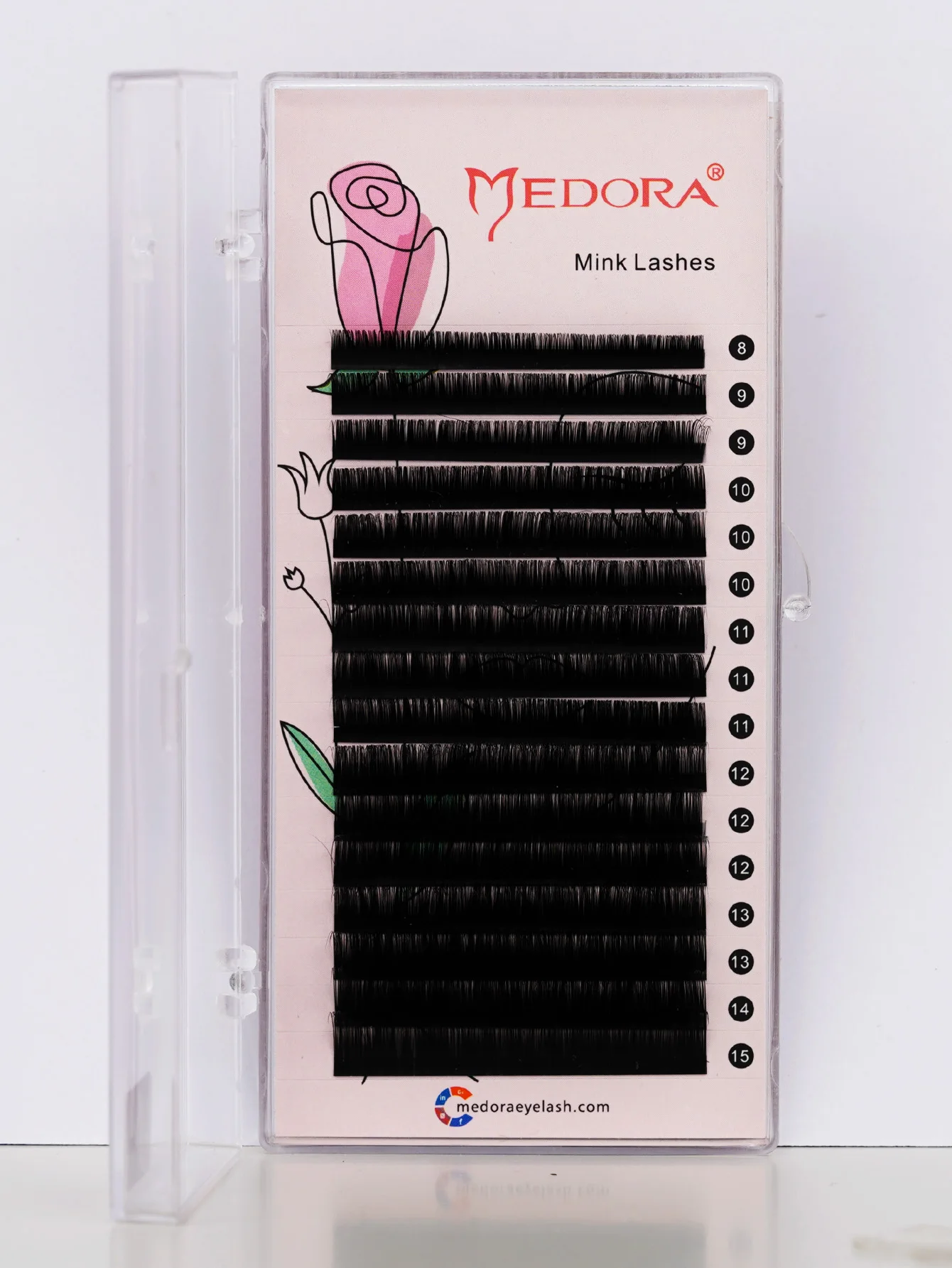 Medora Wimperextensions 16 Rijen Faux Mink Wimpers Zwart 0.07Mm Zachte Natuurlijke Klassieke Individuele Wimpers Voor Professionele Salon