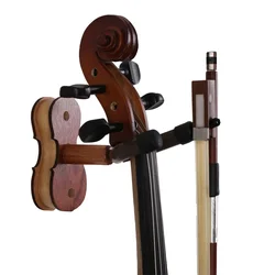 High Quality Violin & Viola Hanger Hook with Bow Holder for Home & Studio Wall Mount Use Made of Hardwood 2024