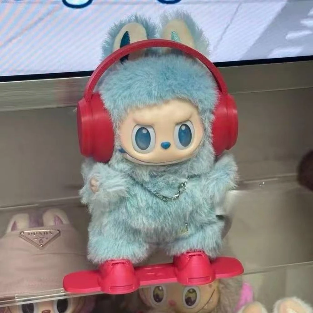 Conjunto de equipamentos de snowboard de esqui de inverno para 17cm labubu 3.0 boneca ropa labubu v1/v2/v3 acessórios para substituição de exibição