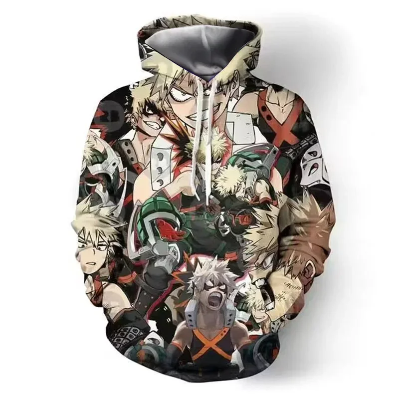 

My Hero Academy Series Anime Cosplay Hoodie 3D Printing Loose Hip Hop Fashion Casual Comfortable Hoodie Autumn and Winter New