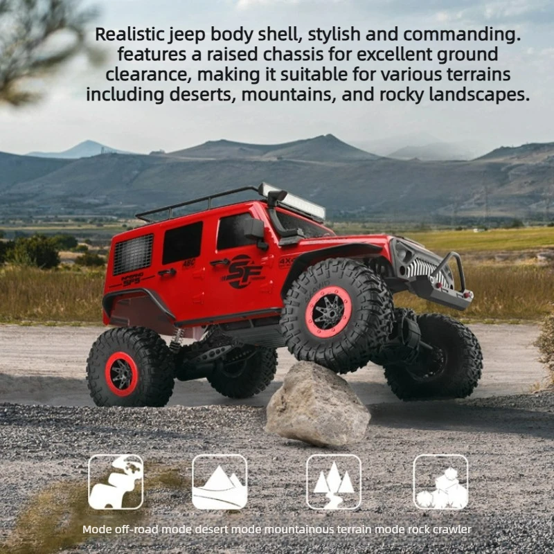 子供用リモコンカートラック,1:10スケールの高速オフロード車,4x4, 48cm合金,モンスタートラック,おもちゃ,ギフトセット,新品