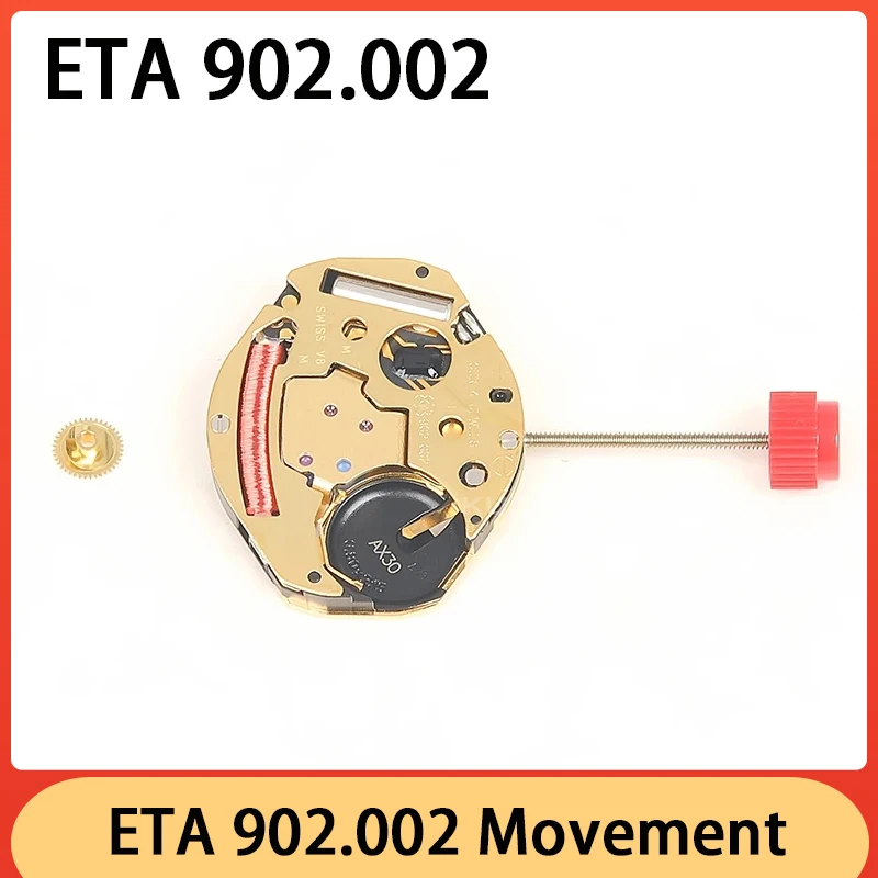 Новый механизм 902.002, 2 стрелки, 902002, кварцевый механизм, аксессуары для часов, точное время путешествий