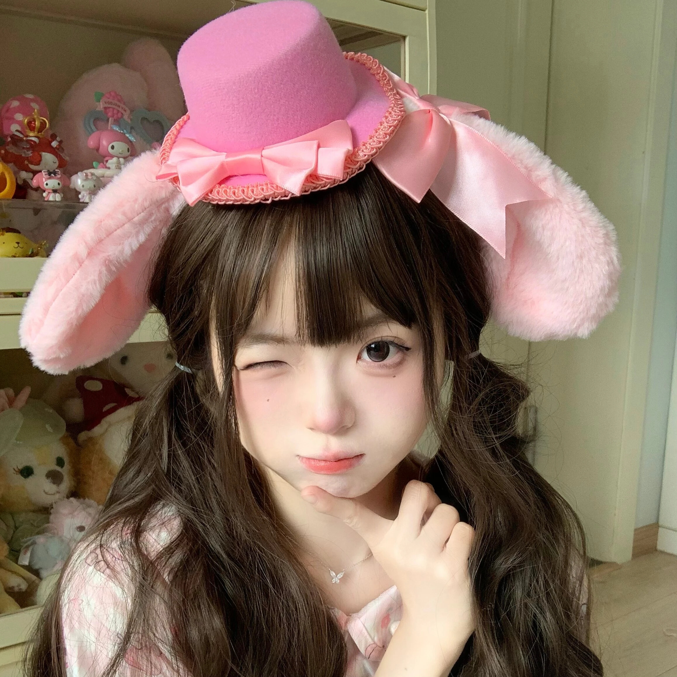 Kawaii Lolita Headband Mini Hat Design Sweet Cartoon Hair Accessory Cosplay Party Daily