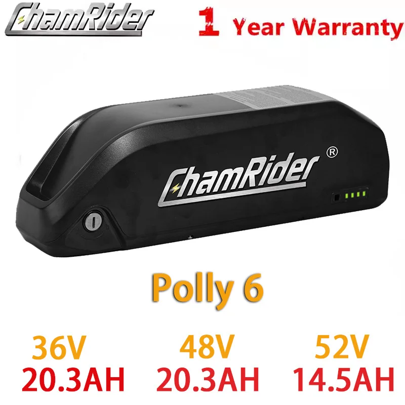 

Ebike Lithium Battery Pack 36V 48V 52V Polly 6 Rechargeable Battery For Electric Bicycle Lightweight Durable High Performance