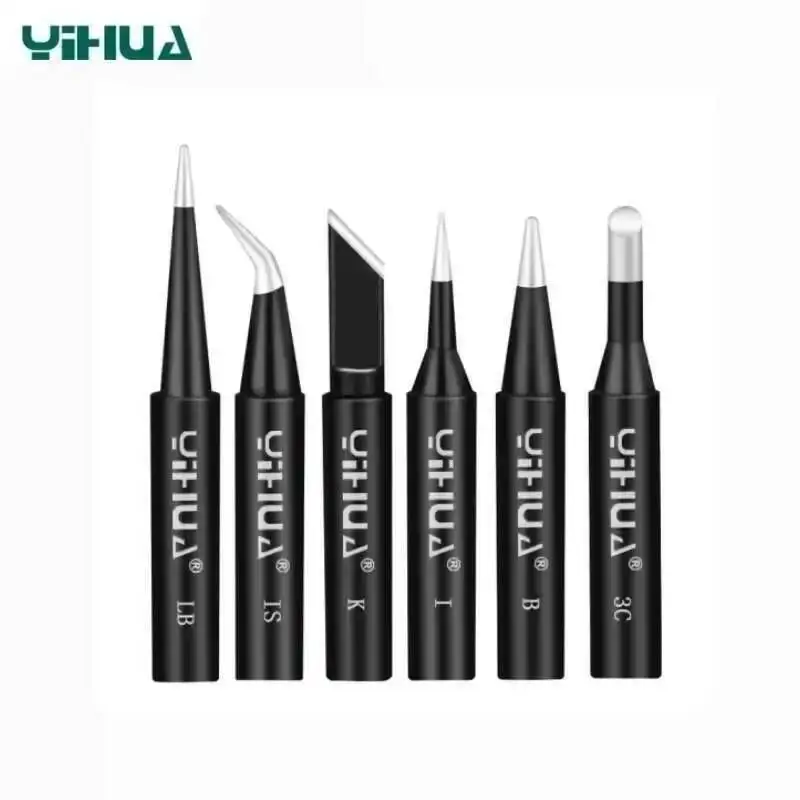 YIHUA 900 м бессвинцовый для 936 939 907, аксессуары для ручек паяльной станции, инструменты, жала для паяльника, паяльные биты, черные подходят