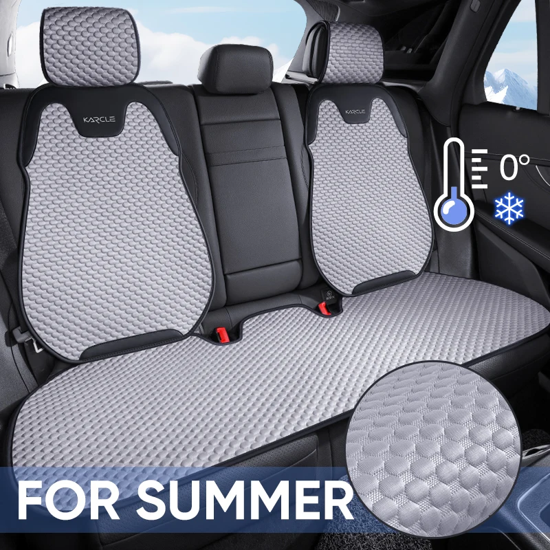 

Ice Silk Car Seat Cushion Breathable Summer Seat Cover Sweat Absorption Cool Cushion Universal Split Single Sitting Rear Set