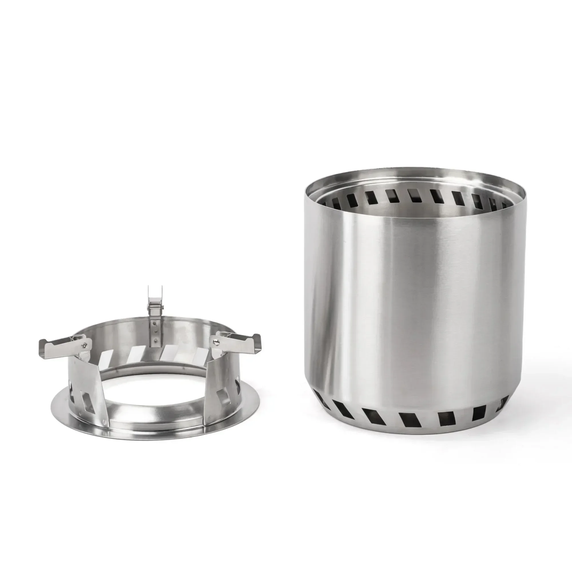 

7''D Stainless Steel Integrated Wood-burning Camp Firepit