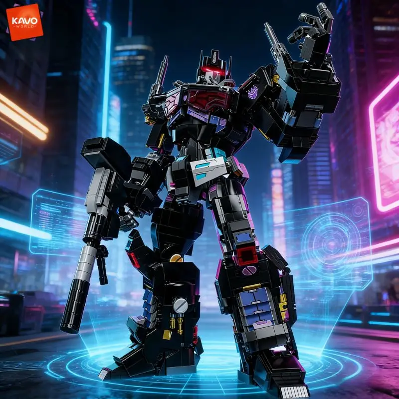 

Конструктор KAVOWORLD 1886 деталей: Трансформирующийся робот-меха, модель для сборки, идеально подходит для детской коллекции