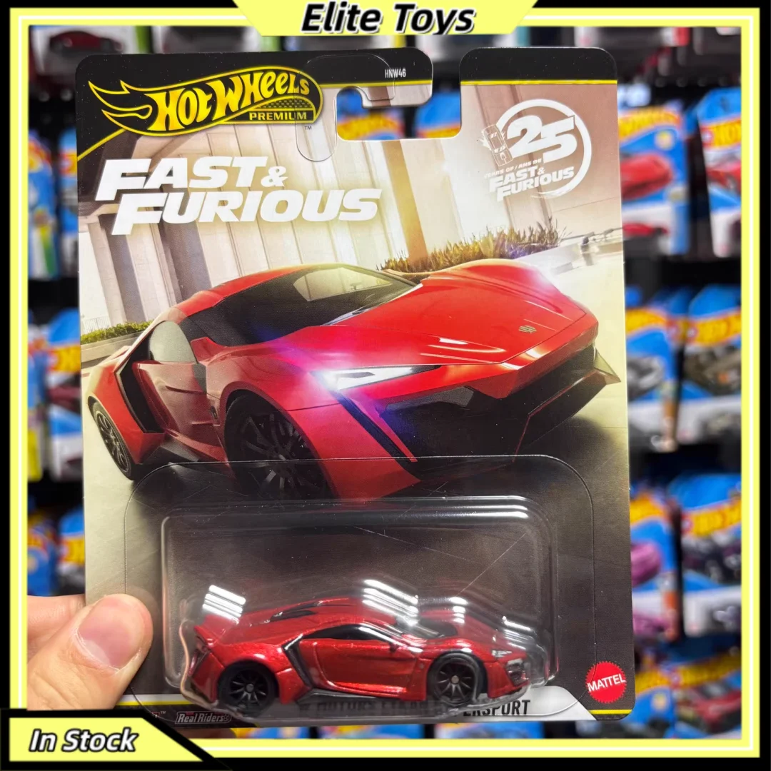 Hot Wheels Premium New Fast & Furious 25th Anniversary W Motors Lykan Hypersport 1:64 Diecast Car Model Collectible Vehicle Toy
