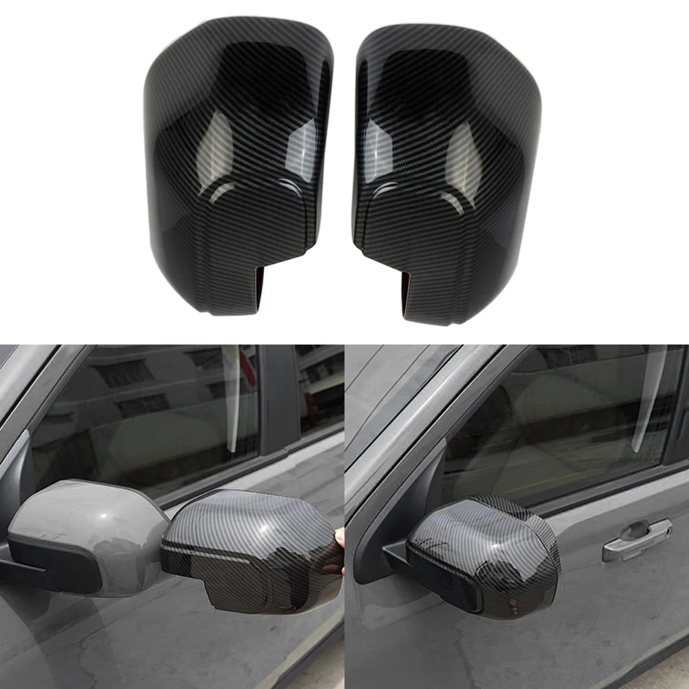 

Chrome /Carbon Fiber Black Car Side Wing RearView Mirror Cap Cover Trim for FORD Maverick 2022 2023 2024 2025