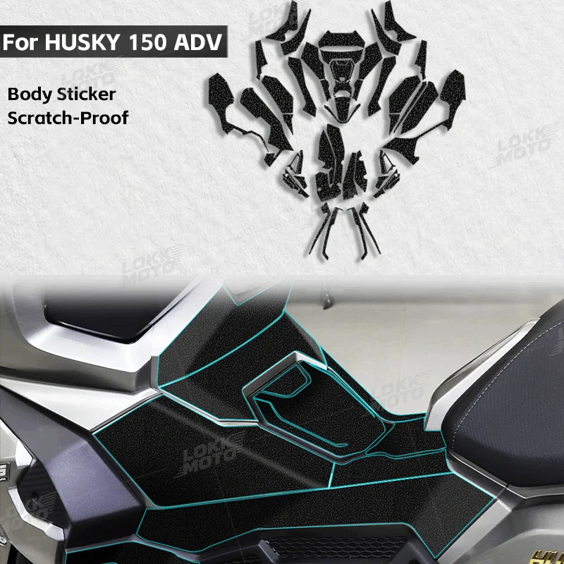 Motorcycle Full Body Protection Sticker Thick Frosted Armor Accessories Refitting Decals For HUSKY ADV 150 husky Adv150
