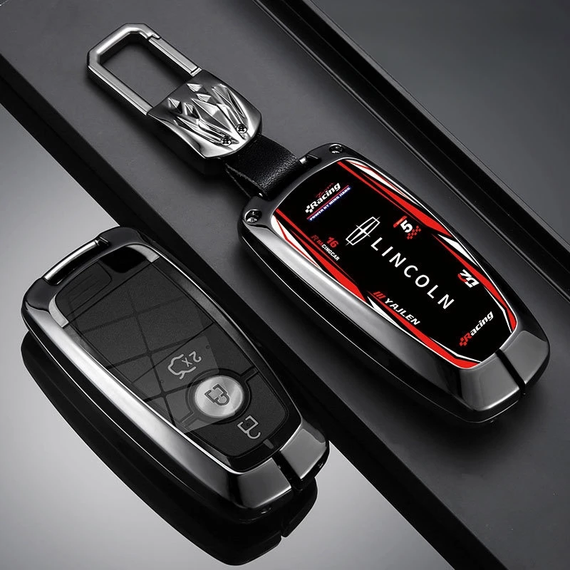 TPU Car Key Cover Case Bag for Lincoln Continental MKC MKZ MKX Navigator Z Nautilus Aviator Corsair 2017 2018 2019 2022 Keychain