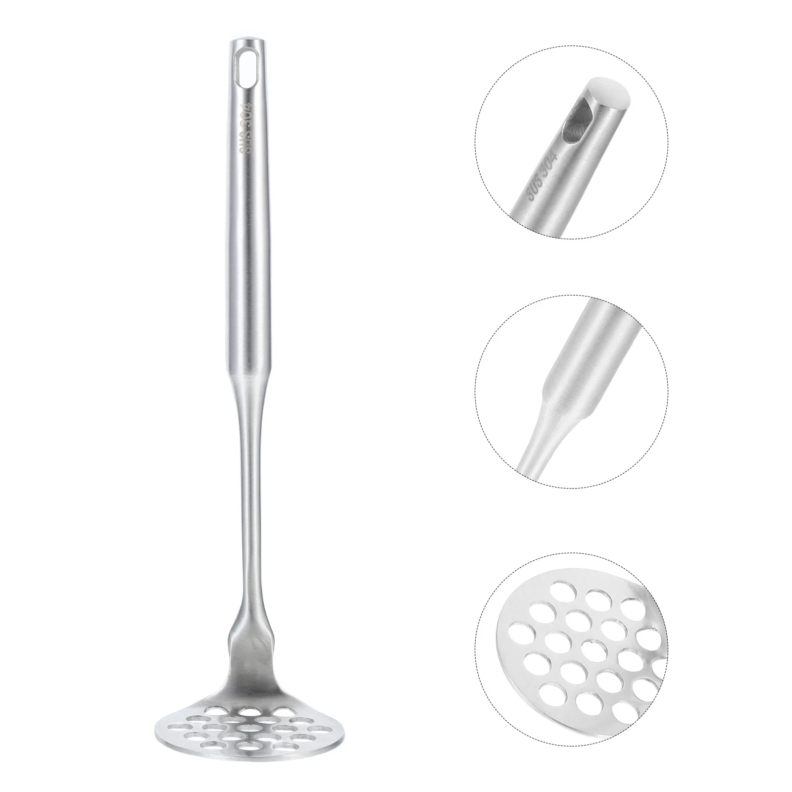 

Stainless Steel Potato Masher Heavy Duty Manual Mashing Tool For Baby Food Avocado Beans Garlic Mash Potatoes Kitchen