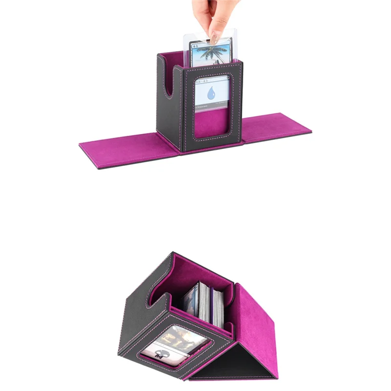 กล่องใส่การ์ดซื้อขายระดับพรีเมียม ABGN เพื่อปกป้องกล่องดาดฟ้าซื้อขายการ์ดเหมาะสําหรับกล่องใส่การ์ดหนังดาดฟ้า