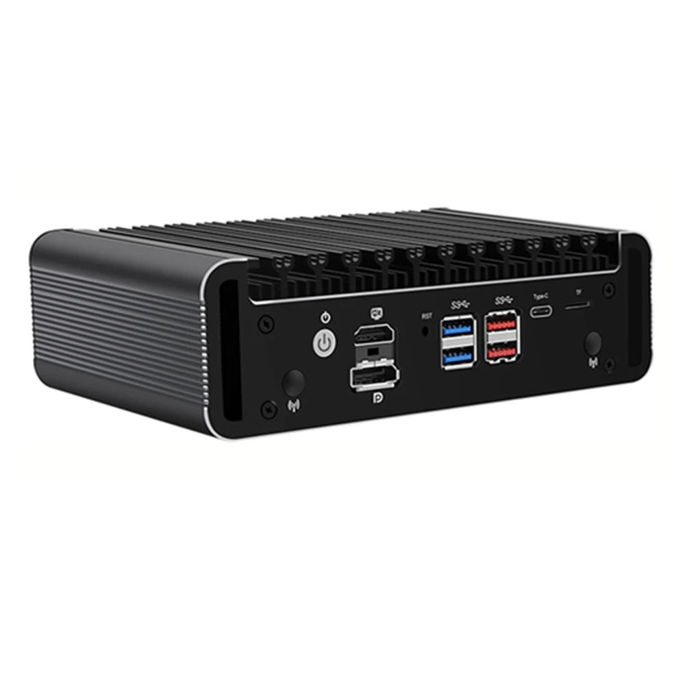 12th Gen 2.5G جهاز توجيه جدار الحماية I7 1265U I5 1235U I3 1215U Pen-tium 8505 6x I226-V 2 * NVMe بدون مروحة كمبيوتر شخصي صغير Proxmox Host #3