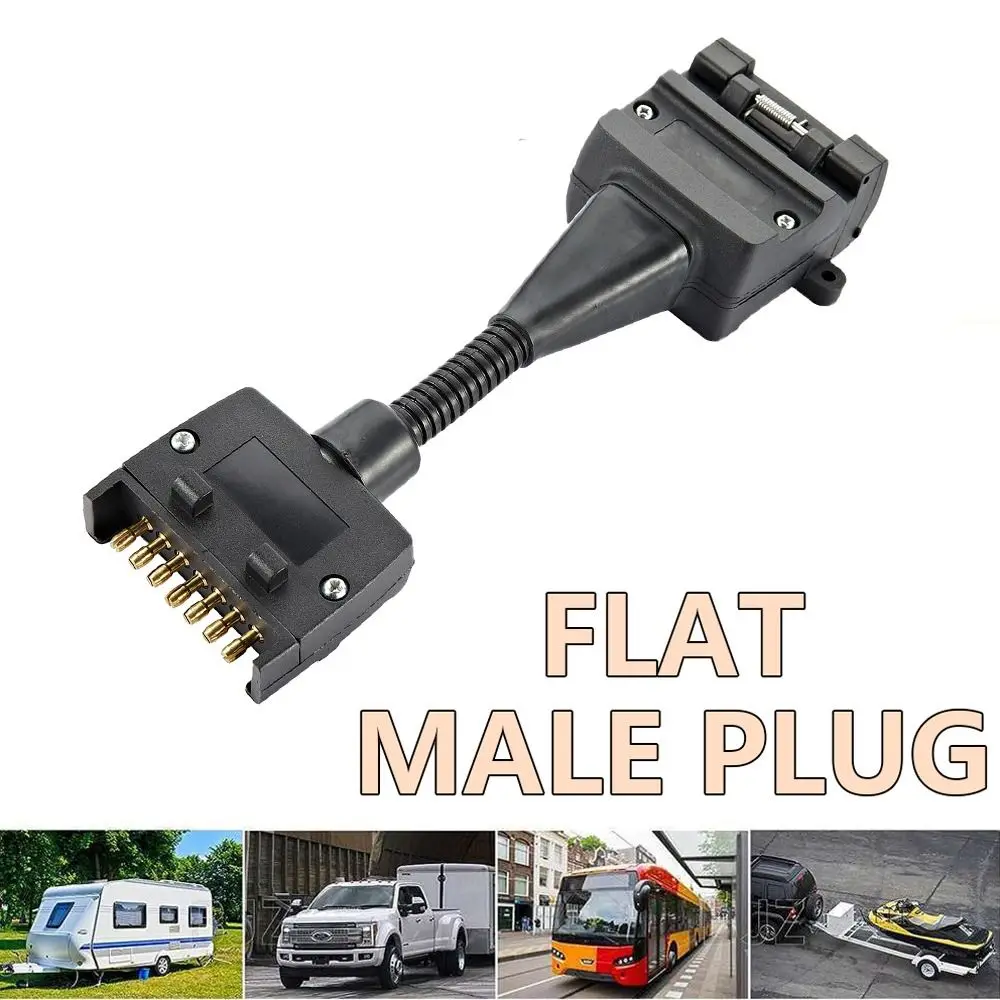 

Высококачественный портативный преобразователь 7--12 Многоцелевые аксессуары для прицепа Разъем для каравана Прочная водонепроницаемая вилка для прицепа