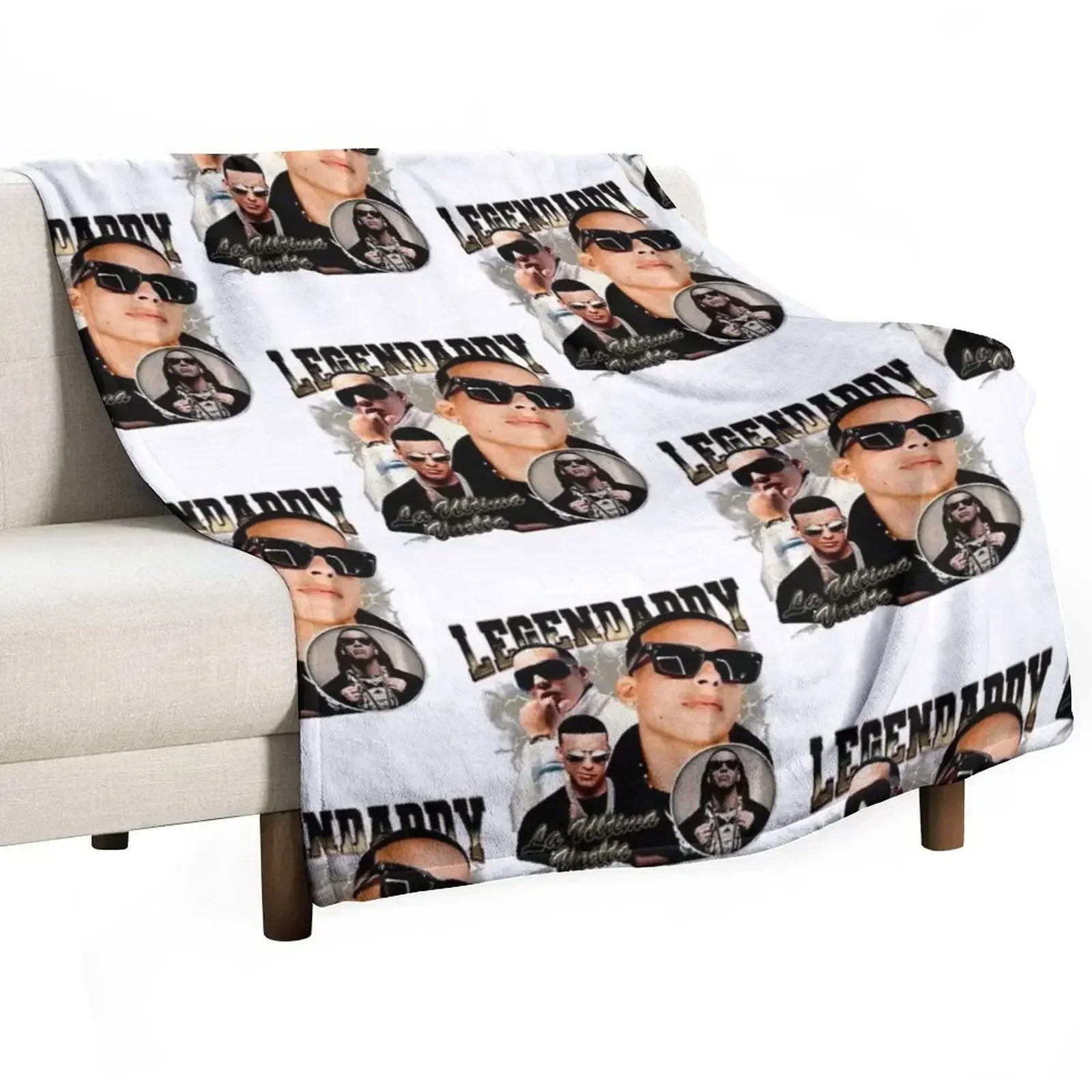 

retro Daddy Yankee Throw Blanket Luxury Furry for winter Blankets