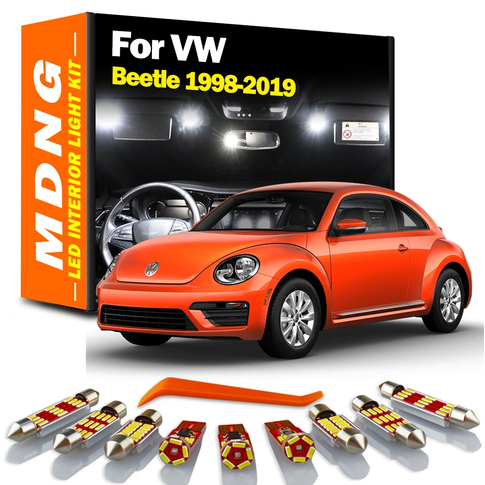 MDNG Canbus Car Accessories For Volkswagen VW Beetle 1998-2015 2016 2017 2018 2019 LED Interior Map Dome Light Kit Led Bulbs