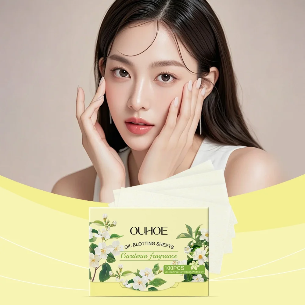 

Fragrant Gardenia Oil Absorbing Paper - Clean & Keep Face Fresh Comfortable, Daily Portable Blotting Sheets for Shine Control