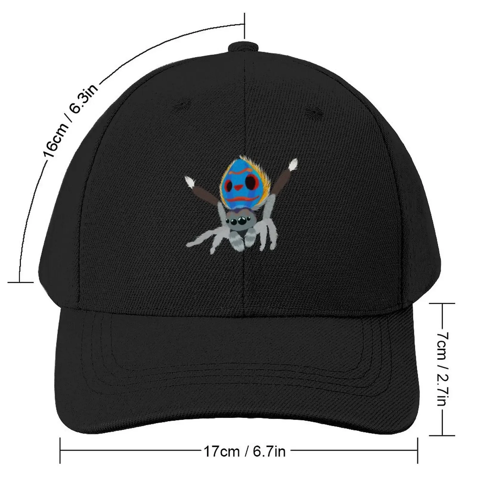 Peacock Spider Dancing Baseball Cap Snap Back Hat Gentleman Hat Horse Hat Sun For Children Women's Hats Men's