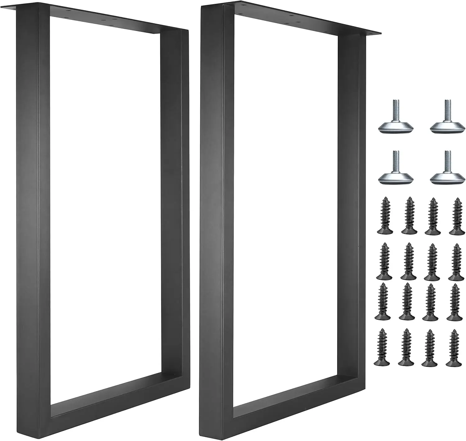 

Прочные квадратные металлические ножки для стола 28 дюймов (высота) x 17,7 дюймов (ширина) для самостоятельной сборки: для письменного, обеденного или кофейного стола