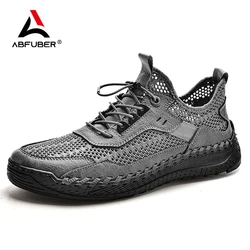 Fashion 2023 Summer Men Shoes Breathable Casual Leather Shoes Comfortable Men Sneakers For Walking Flats Hot Sale Footwear