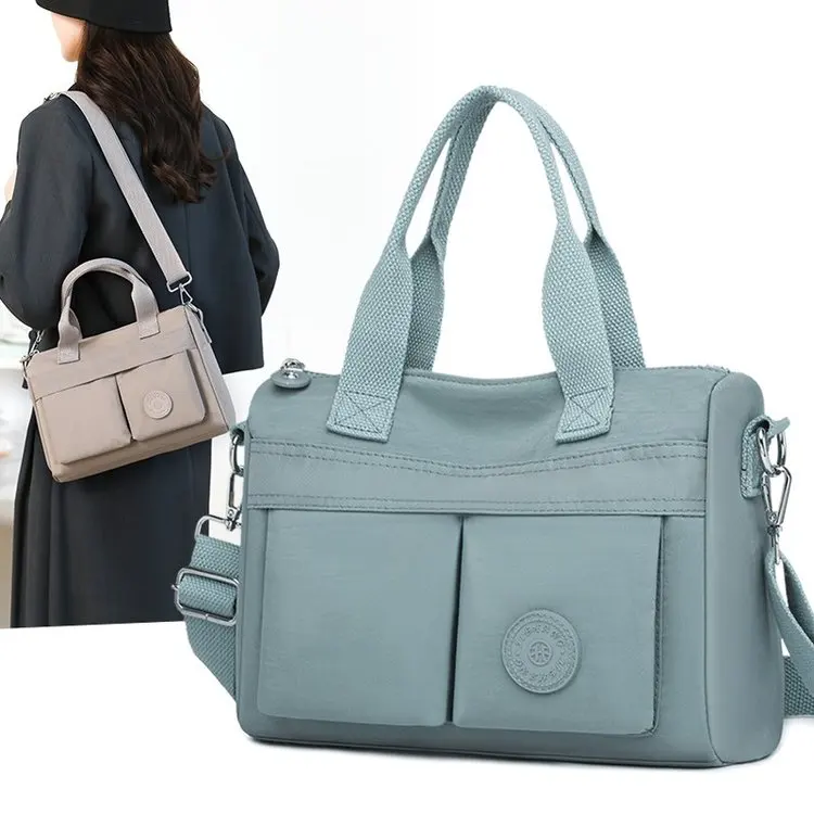 

Повседневная большая нейлоновая сумка-тоут, женская сумка через плечо на одно плечо, водонепроницаемая многослойная модная сумка для отдыха