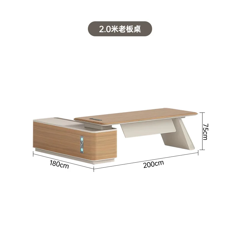 Chairperson's desk, big desk, boss table, president's manager's office, new Chinese high-end atmospheric table and chair