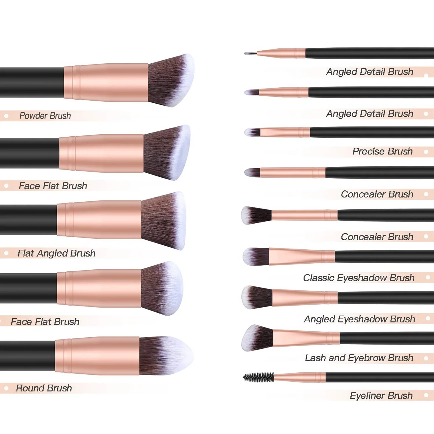 14Pcs Makeup Brush …