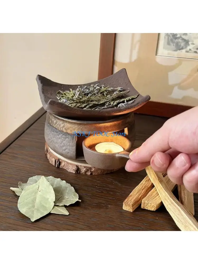 L8RC Multifunctional Ceramic Wax Melter For Tea Warming And Scented Burning Home Use