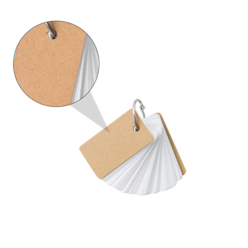 

12Pcs Refillable Ring Notepad Portable Loose Leaf Vocabulary Cards Memo Study Notes Pads for Students Office Portable Notepads
