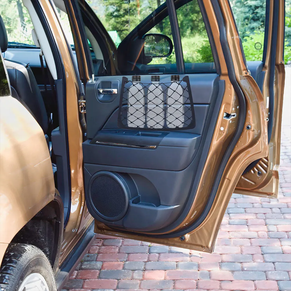 

2pcs Net Mesh Organizer Bag ABS Nylon Trunk Cargo Truck Net Pocket Bed Car Door