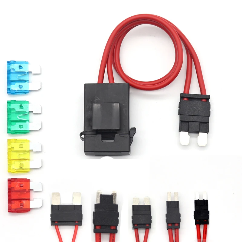 Car Modification ACC Fuse Box To Take Electrical 16WAG 32V 25A 28CM Mini Standard Fuse Power Socket Lossless Fuse Tap Holder