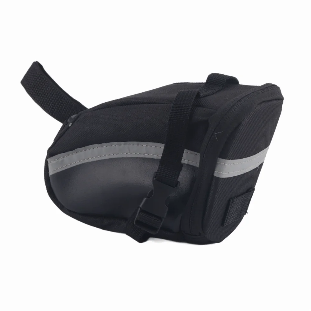 Adjustable Straps Bike Saddle Bag Large Capacity Lightweight Bikes Seat Bag Portable with Reflective Sign Saddle Bag