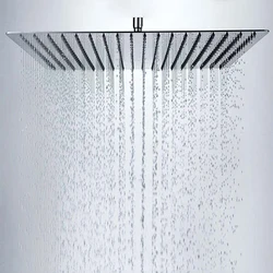 BAKALA 16 Inch Bathroom Rain Shower Head Stainless Steel Rain Shower Head With Shower Arm CP-1616