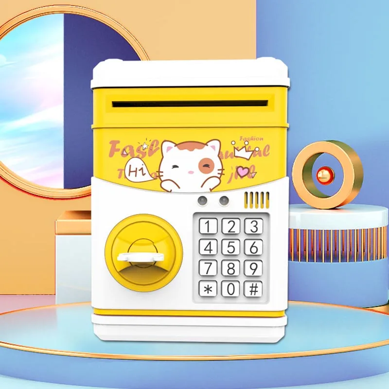 Electronic Piggy Bank Safe Box Boys Girl Password Money Boxes Children Digital Coins Cash Saving Safe Deposit ATM Machine Gifts