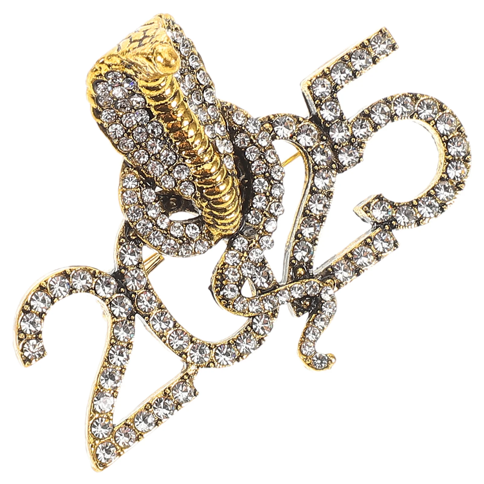 Year of The Snake Brooch Women Shawl Brooches Clothes Lapel Clothing Accessory Decorative