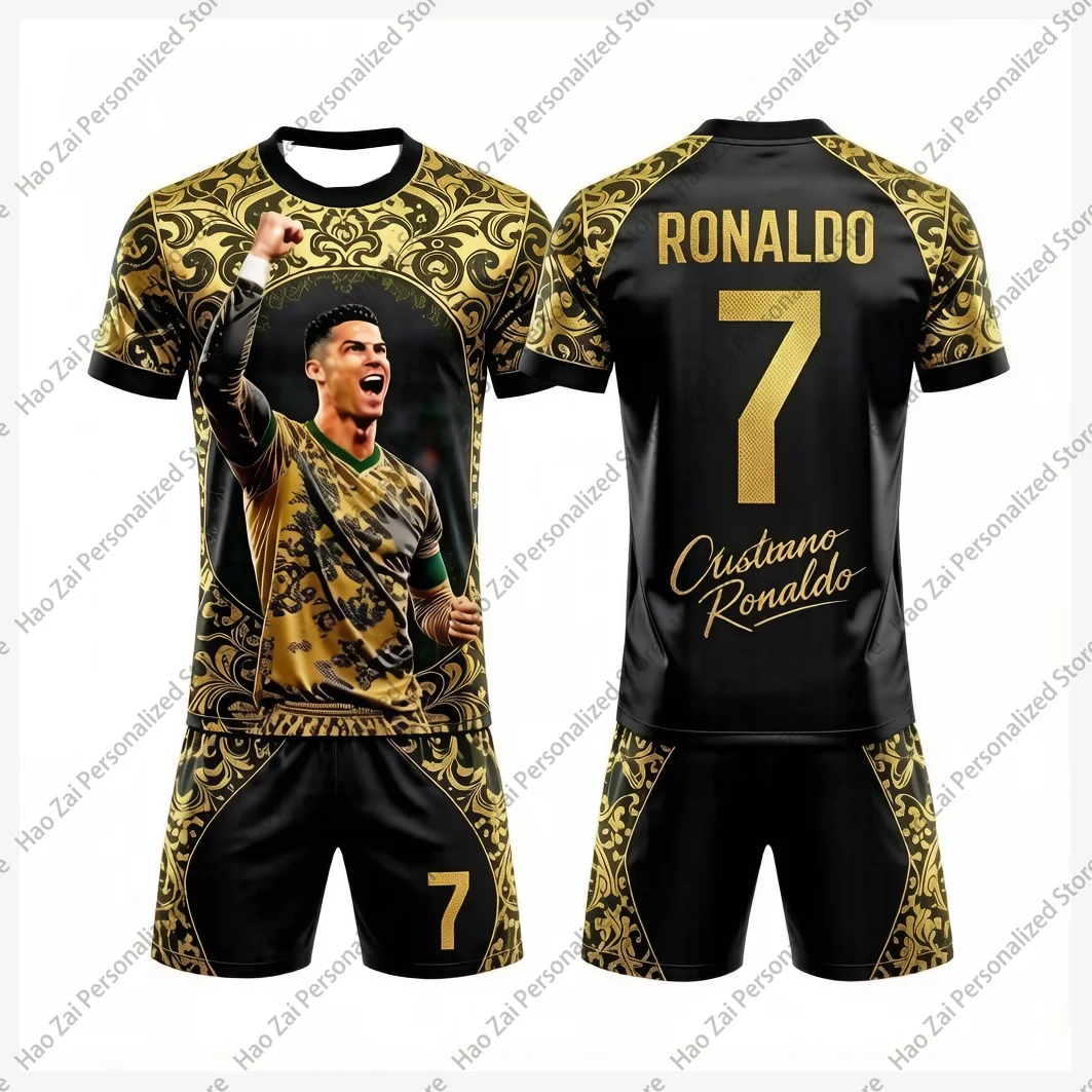 2026 Cristiano Ronaldo No.7 Special Edition Jersey/T-Shirt Set: A Loose-Fitting Sports Set Suitable for Both Children and Adults