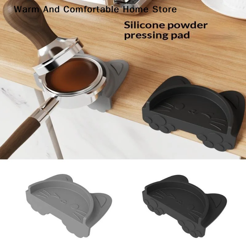 Heat Resistant Mat - 【W】1Pcs Silicone Tamper Station Espresso Tamping