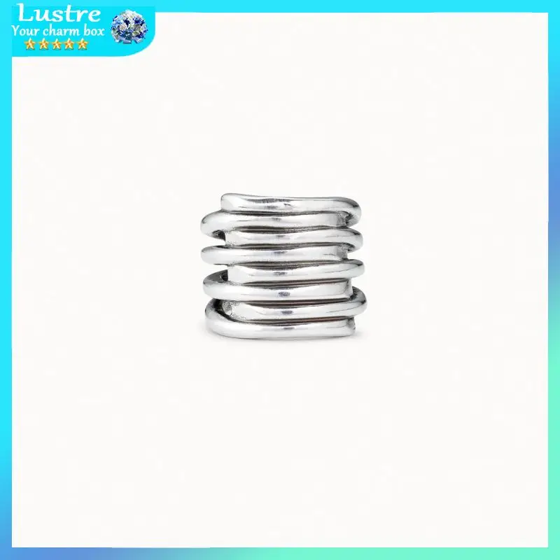 2024 Classic UNO DE 50 Fashion Spiral Design 925 Sterling Silver Ring for Women, Elegant and Timeless Jewelry Gift