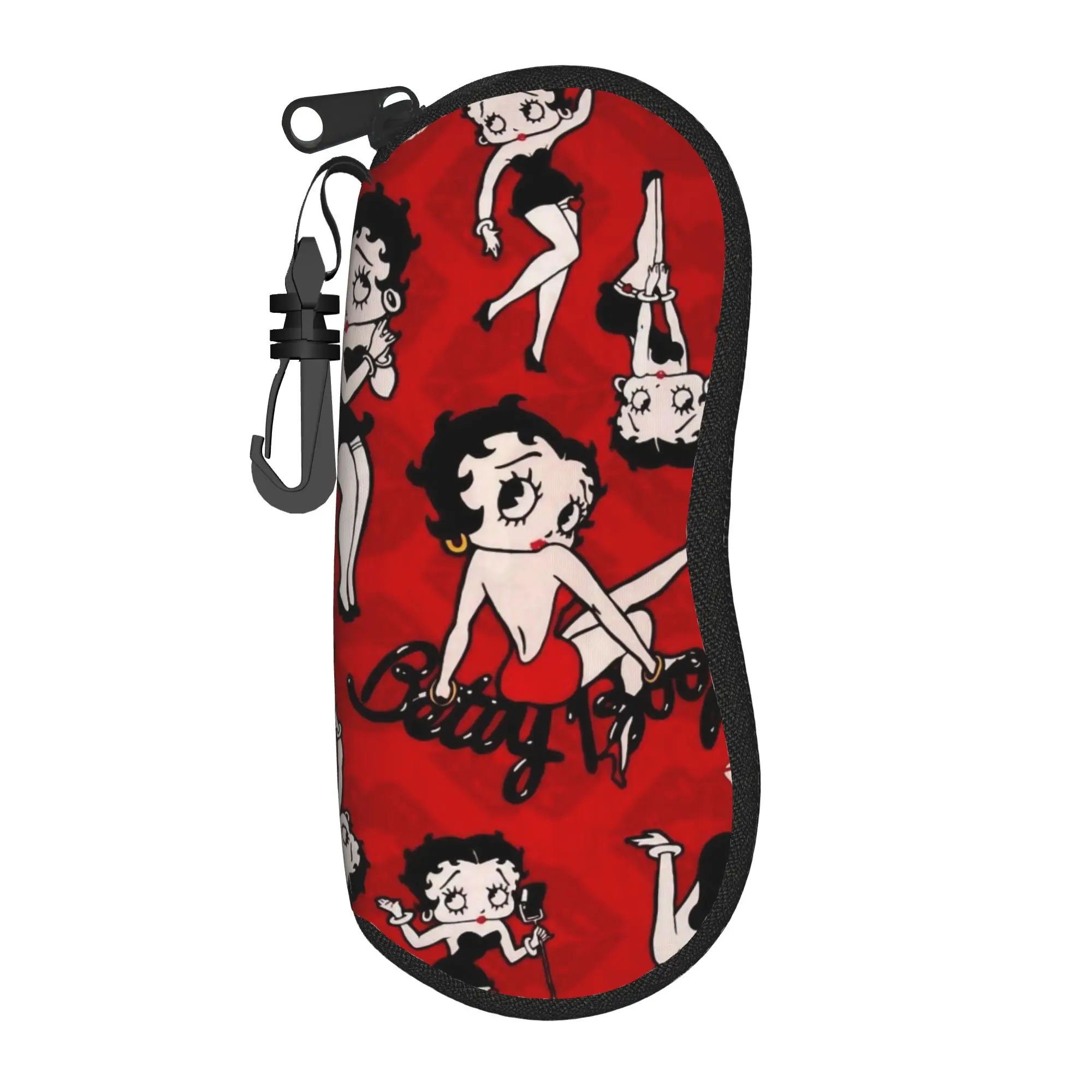 Cute B-Bettys Glasses Case Men Women Protective Zipper Cartoon Glasses Protector Office Glasses Box